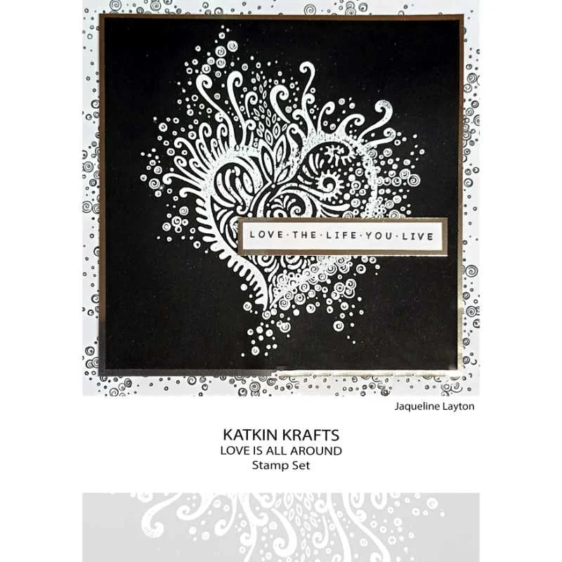 Katkin Krafts - Clear Photopolymer Stamps - Love is All Around