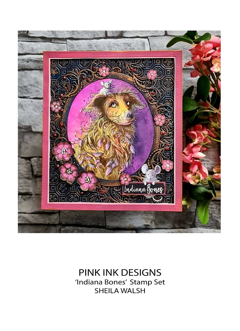 Pink Ink Designs - Clear Photopolymer Stamps - A5 - Indiana Bones