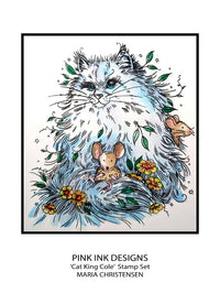 Pink Ink Designs - Clear Photopolymer Stamps - A5 - Cat King Cole