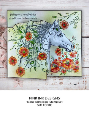 Pink Ink Designs - Clear Photopolymer Stamps - A5 - Mane Attraction