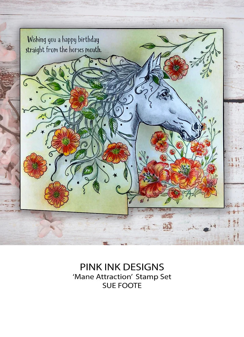 Pink Ink Designs - Clear Photopolymer Stamps - A5 - Mane Attraction