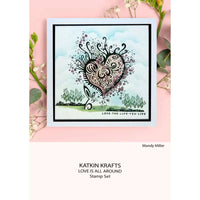 Katkin Krafts - Clear Photopolymer Stamps - Love is All Around