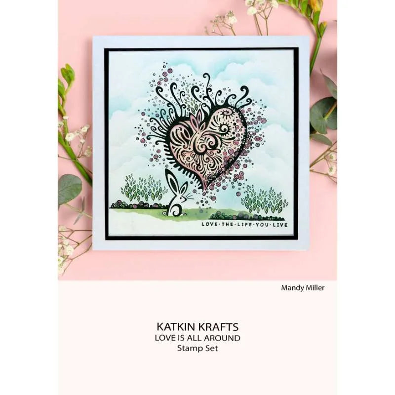 Katkin Krafts - Clear Photopolymer Stamps - Love is All Around