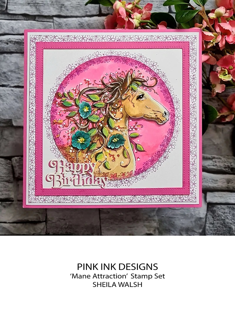 Pink Ink Designs - Clear Photopolymer Stamps - A5 - Mane Attraction