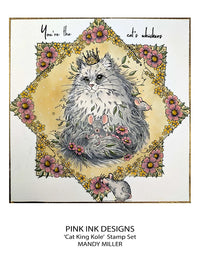 Pink Ink Designs - Clear Photopolymer Stamps - A5 - Cat King Cole