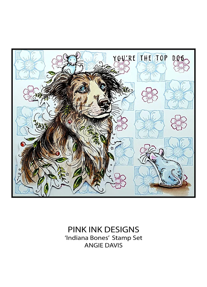 Pink Ink Designs - Clear Photopolymer Stamps - A5 - Indiana Bones