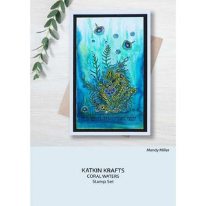 Katkin Krafts - Clear Photopolymer Stamps - Coral Waters