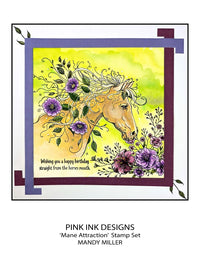 Pink Ink Designs - Clear Photopolymer Stamps - A5 - Mane Attraction