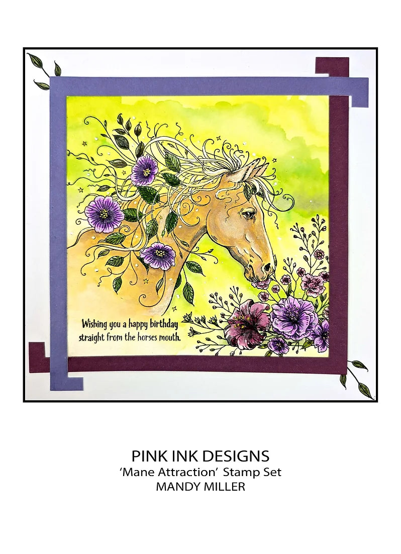 Pink Ink Designs - Clear Photopolymer Stamps - A5 - Mane Attraction