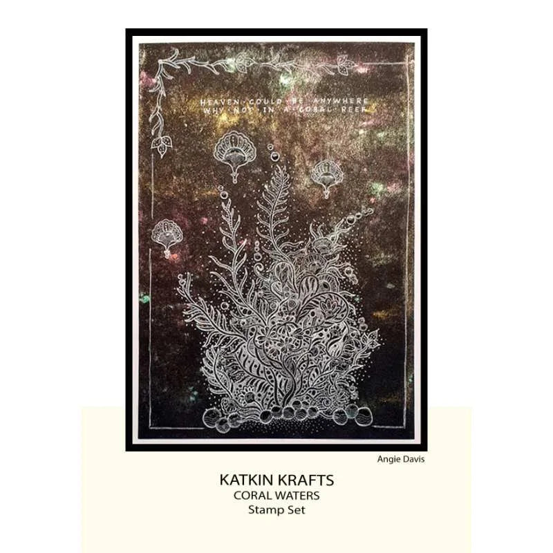 Katkin Krafts - Clear Photopolymer Stamps - Coral Waters