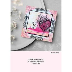 Katkin Krafts - Clear Photopolymer Stamps - Love is All Around