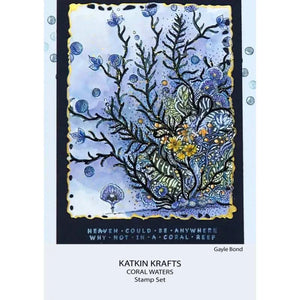 Katkin Krafts - Clear Photopolymer Stamps - Coral Waters