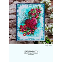 Katkin Krafts - Clear Photopolymer Stamps - Love is All Around