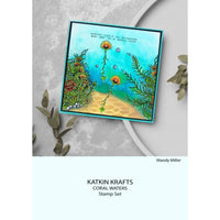 Katkin Krafts - Clear Photopolymer Stamps - Coral Waters