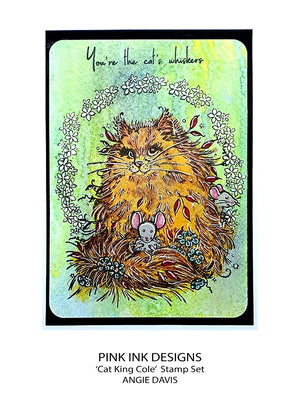 Pink Ink Designs - Clear Photopolymer Stamps - A5 - Cat King Cole