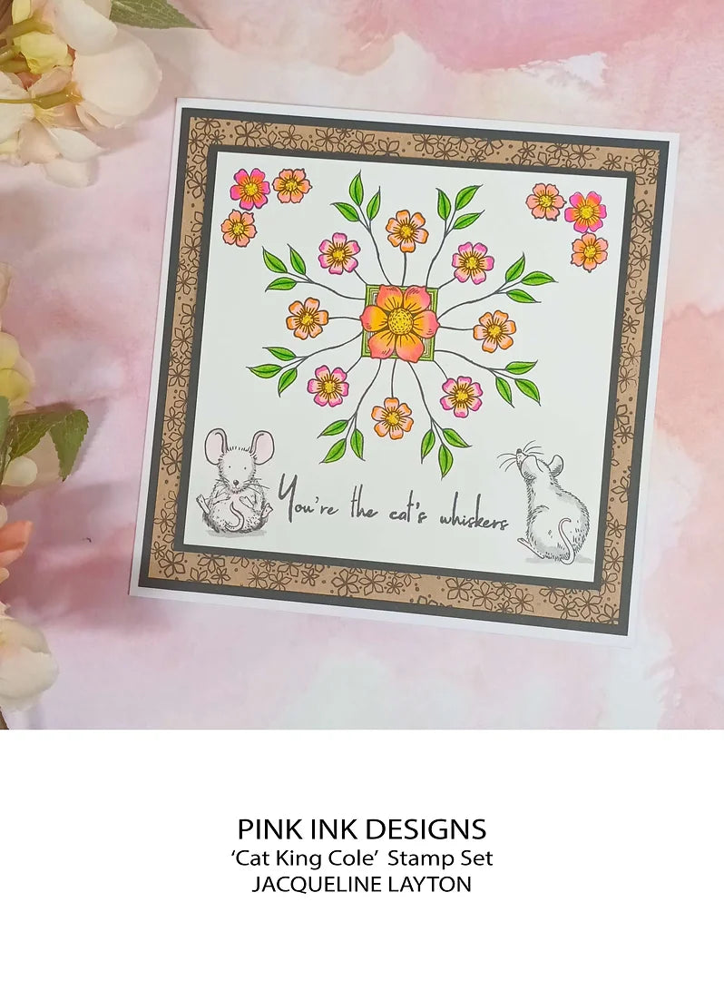 Pink Ink Designs - Clear Photopolymer Stamps - A5 - Cat King Cole