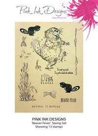 Pink Ink Designs - Clear Photopolymer Stamps - Beaver Fever