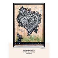 Katkin Krafts - Clear Photopolymer Stamps - Love is All Around