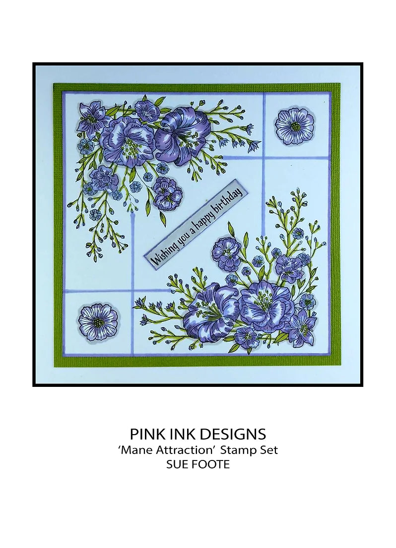 Pink Ink Designs - Clear Photopolymer Stamps - A5 - Mane Attraction