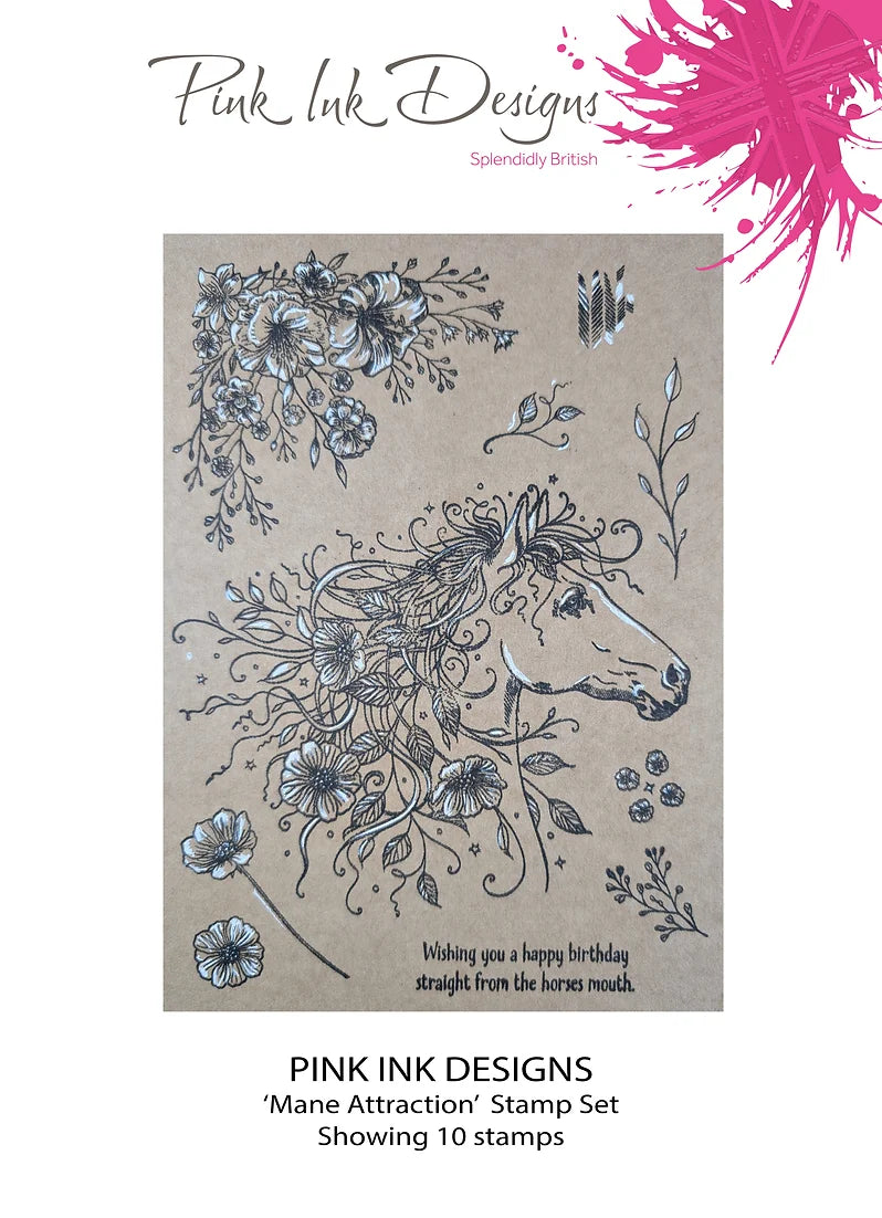 Pink Ink Designs - Clear Photopolymer Stamps - A5 - Mane Attraction