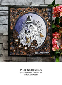 Pink Ink Designs - Clear Photopolymer Stamps - A5 - Cat King Cole