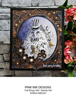 Pink Ink Designs - Clear Photopolymer Stamps - A5 - Cat King Cole