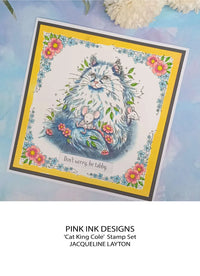 Pink Ink Designs - Clear Photopolymer Stamps - A5 - Cat King Cole