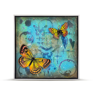 AALL & Create - Stencil - 6x6 - Autour De Mwa - PC-248 - Moths Chaos