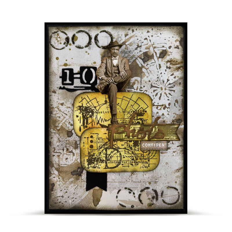 AALL & Create - Stencil - 6x6 - Autour De Mwa - PC-244 - Astral Echoes