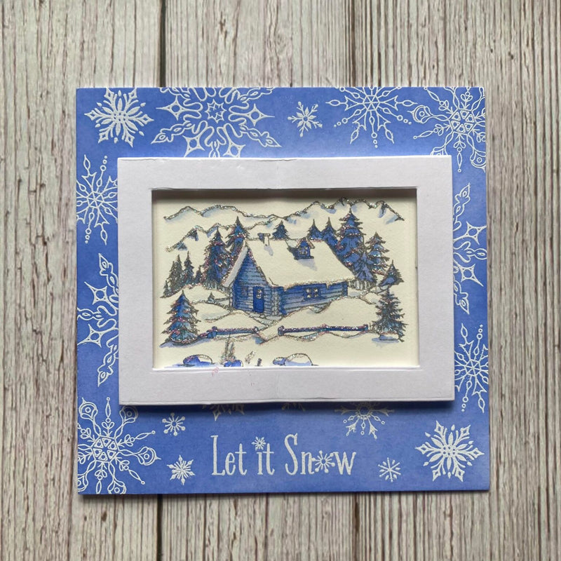 Hobby Art Stamps - Clear Polymer Stamp Set - Cabins