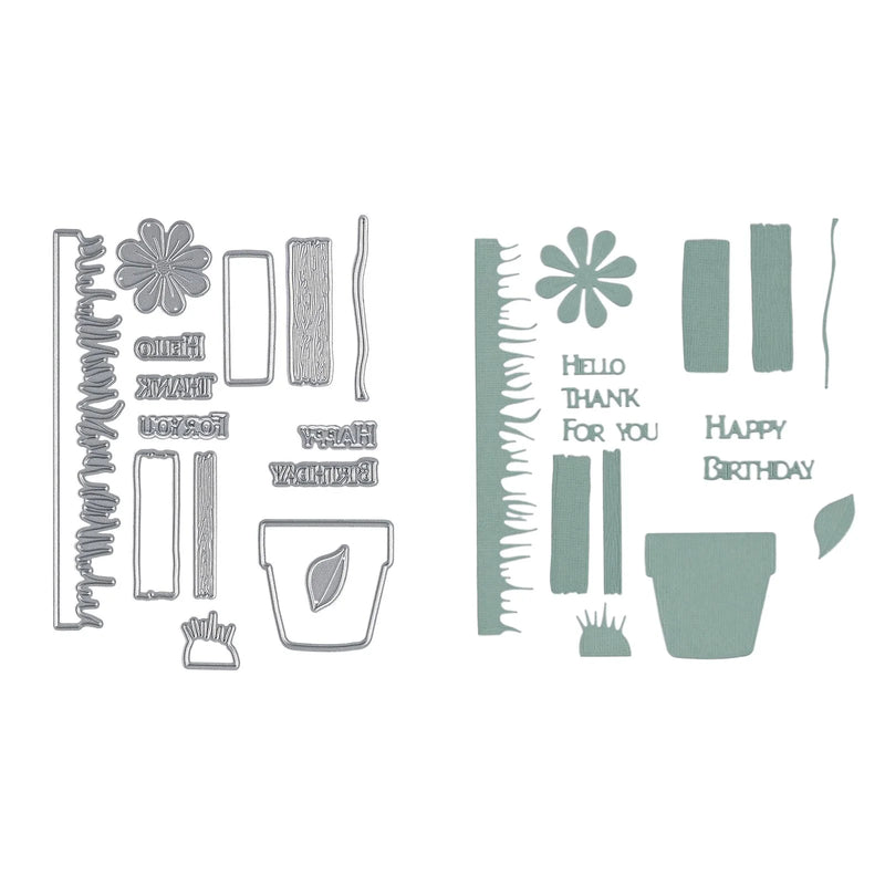 Vaessen Creative - Carla Creates - Die Set - Garden