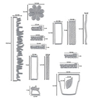 Vaessen Creative - Carla Creates - Die Set - Garden