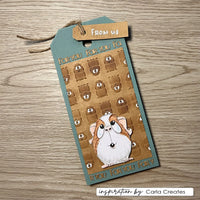 Vaessen Creative - Carla Creates - Clear Stamp Set - Guinea Pigs 1
