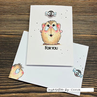 Vaessen Creative - Carla Creates - Clear Stamp Set - Guinea Pigs 1