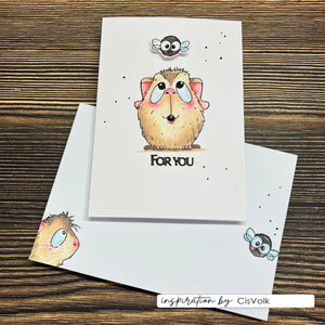 Vaessen Creative - Carla Creates - Clear Stamp Set - Guinea Pigs 1