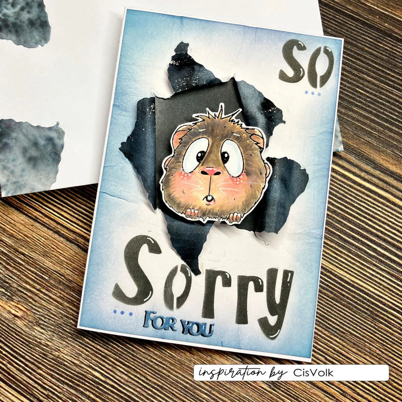 Vaessen Creative - Carla Creates - Clear Stamp Set - Guinea Pigs 1
