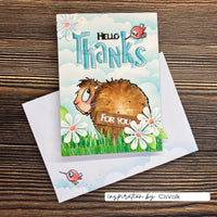 Vaessen Creative - Carla Creates - Clear Stamp Set - Guinea Pigs 2