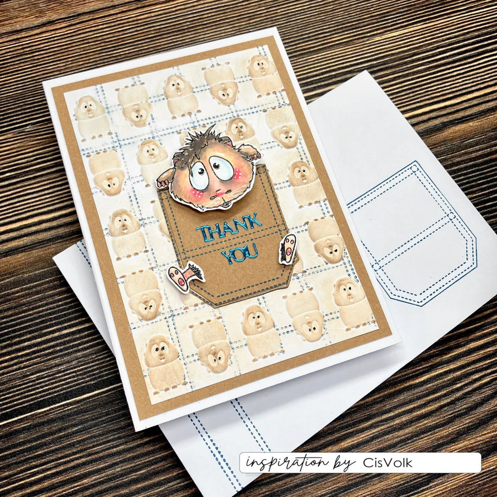 Vaessen Creative - Carla Creates - Clear Stamp Set - Guinea Pigs 3