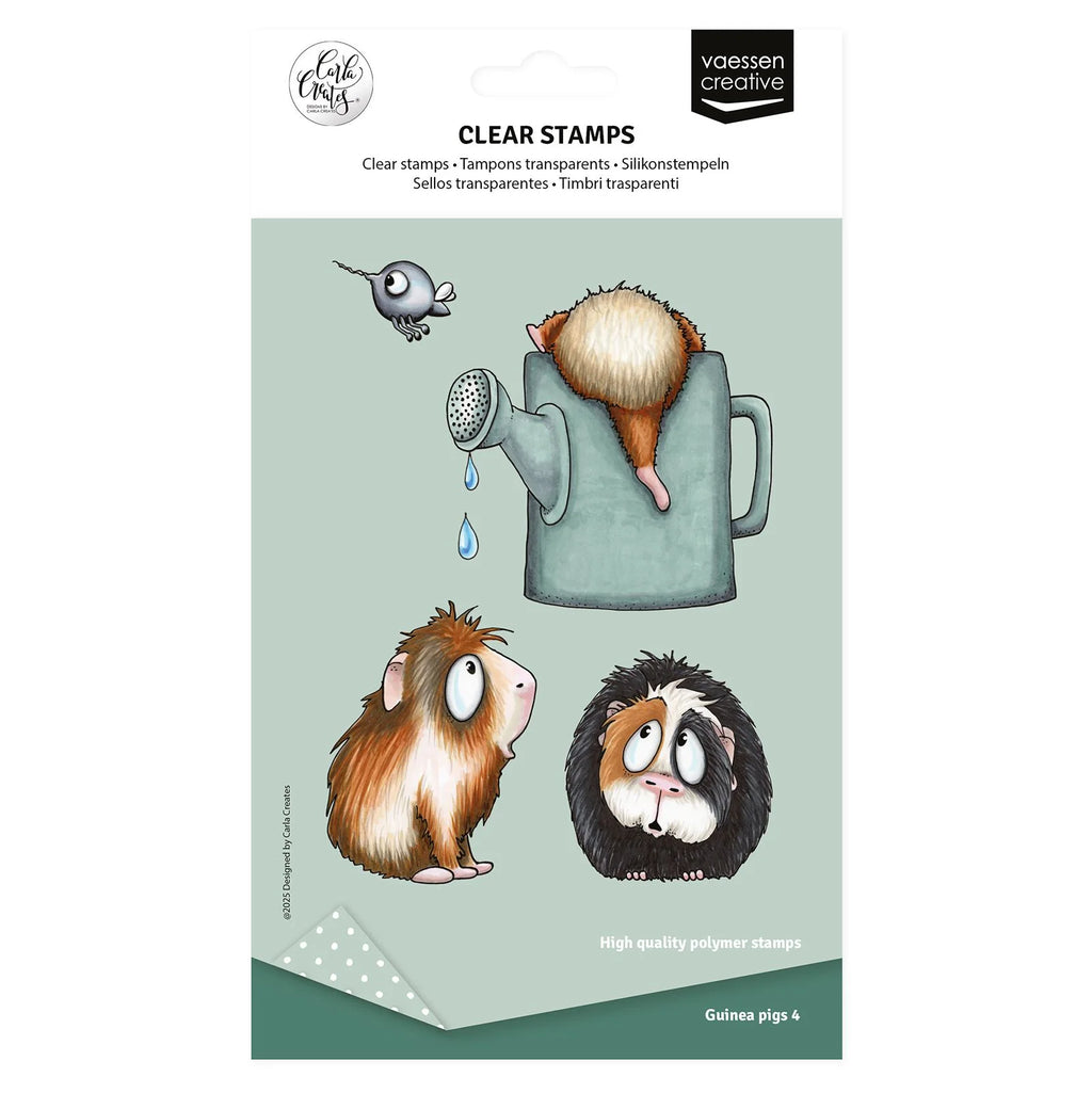 Vaessen Creative - Carla Creates - Clear Stamp Set - Guinea Pigs 4
