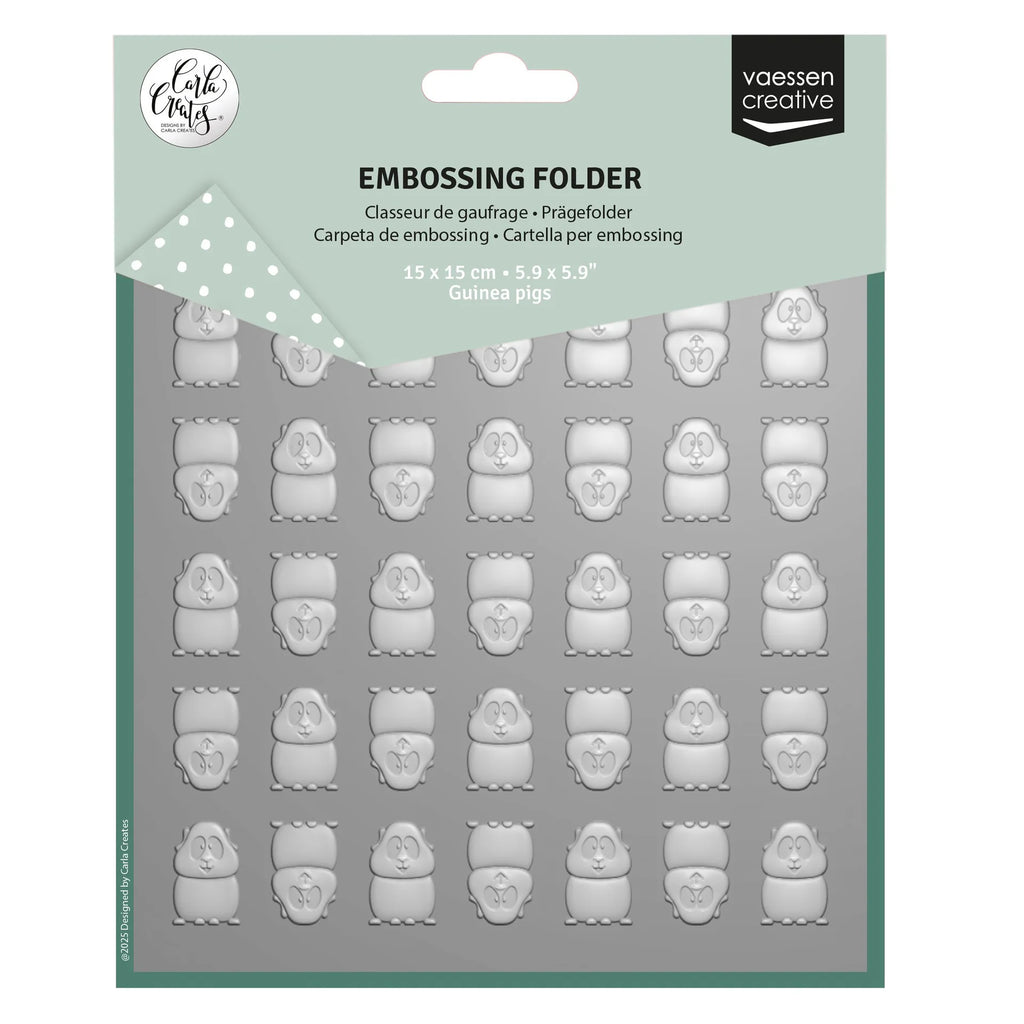 Vaessen Creative - Carla Creates - Embossing Folder - Guinea Pigs