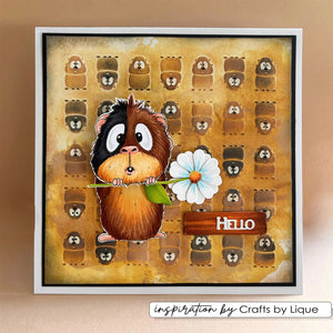 Vaessen Creative - Carla Creates - Embossing Folder - Guinea Pigs