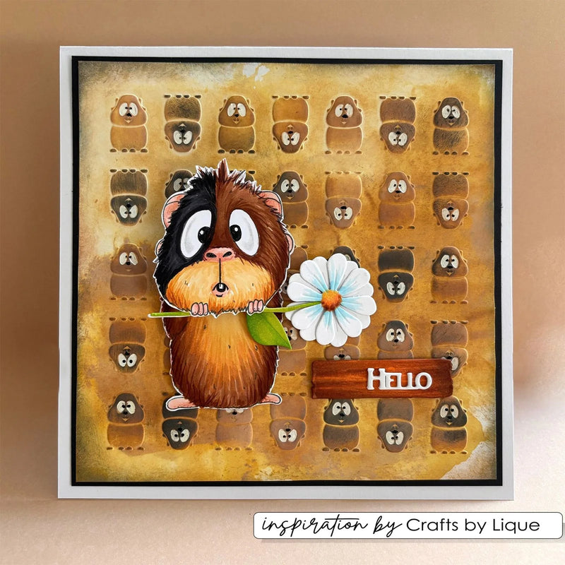 Vaessen Creative - Carla Creates - Embossing Folder - Guinea Pigs
