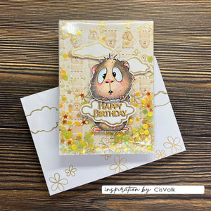 Vaessen Creative - Carla Creates - Embossing Folder - Guinea Pigs