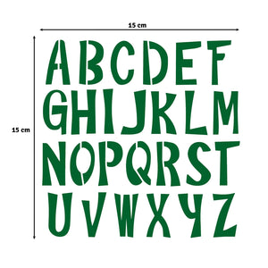 Vaessen Creative - Carla Creates - Stencil - 6 x 6 - Upper Case Letters