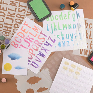 Vaessen Creative - Carla Creates - Stencil - 6 x 6 - Upper Case Letters