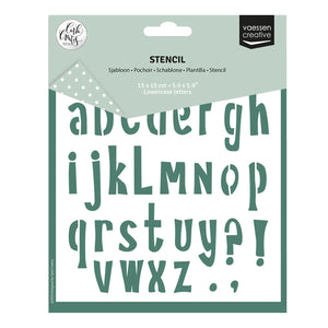 Vaessen Creative - Carla Creates - Stencil - 6 x 6 - Lower Case Letters - PREORDER