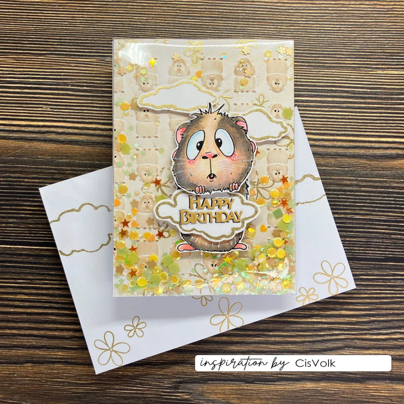 Vaessen Creative - Carla Creates - Stencil - 6 x 6 - Sun & Clouds
