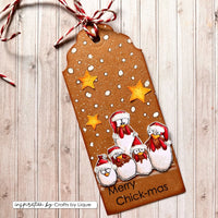 Vaessen Creative - Carla Creates - Clear Stamp Set - Christmas  Chickens 1