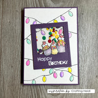 Vaessen Creative - Carla Creates - Clear Stamp Set - Christmas  Chickens 1