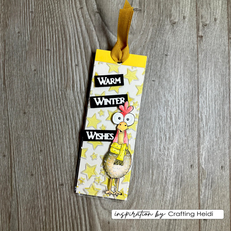 Vaessen Creative - Carla Creates - Clear Stamp Set - Christmas  Chickens 1